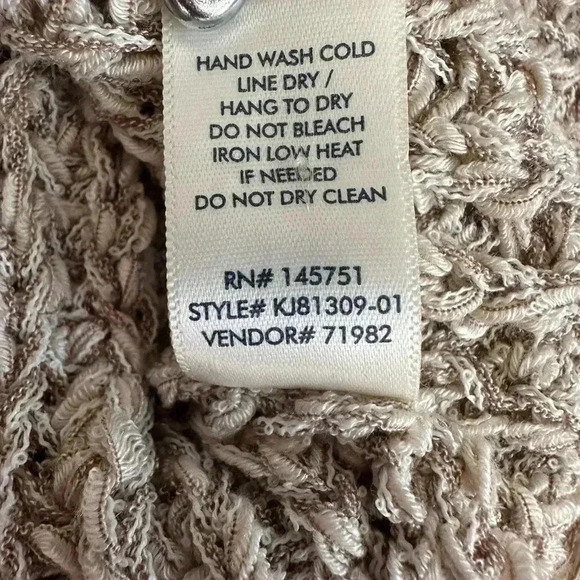 BKE‎ Womens Thrashed Indie Sleaze Oversized Chunky Knit Cardigan Neutral Size S - Picture 7 of 7